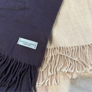 Bundle of two fashion scarves. Including 100% alpaca.